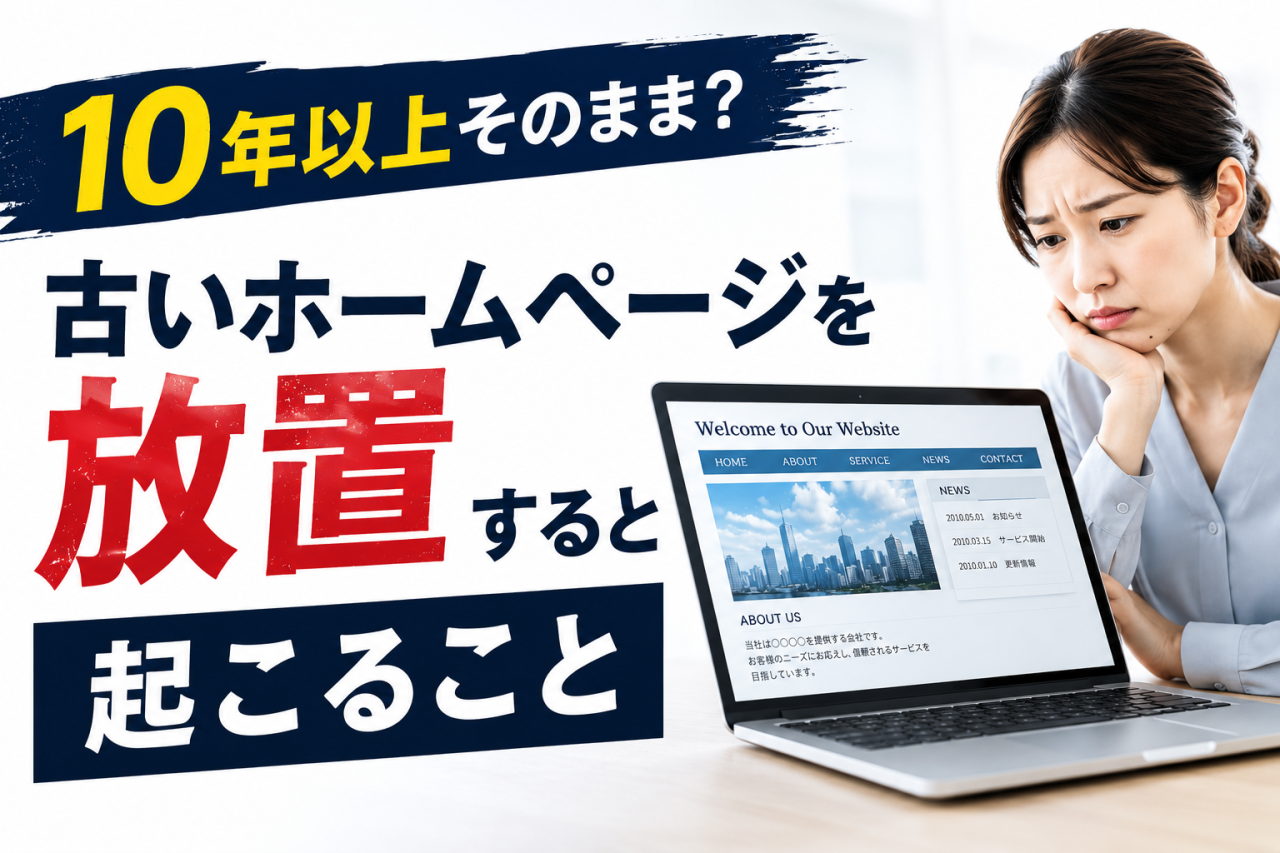 10年以上そのまま？古いホームページを放置すると起こること